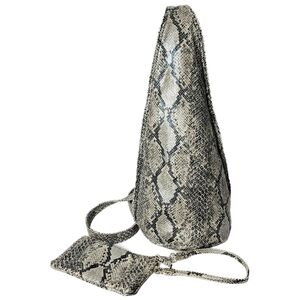 Patti Hansen Hung On U Snake Skin Leather Sling Bag Crossbody + Wristlet NWOT